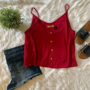 Red Crop Tank